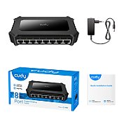 Cudy Cudy GS108D network switch Gigabit Ethernet (10/100/1000) Black