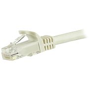 7.5 M CAT6 CABLE - WHITE/SNAGLESS - 24 AWG COPPER WIRE