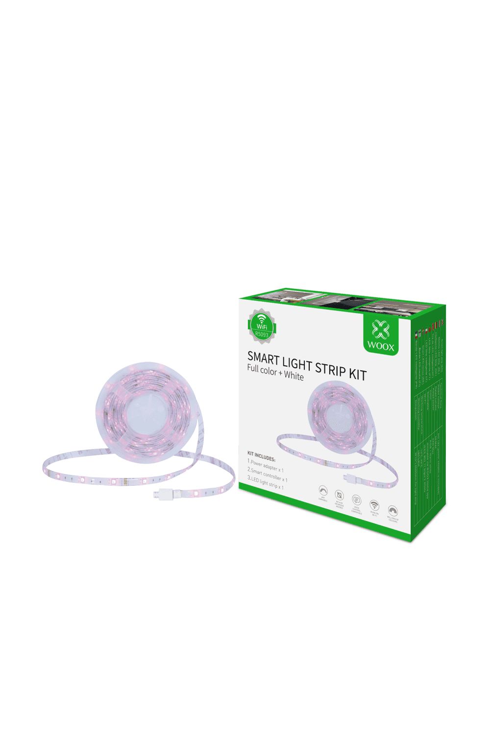 WOOX Smart LED Strip 5m+Adapter RGB+WW