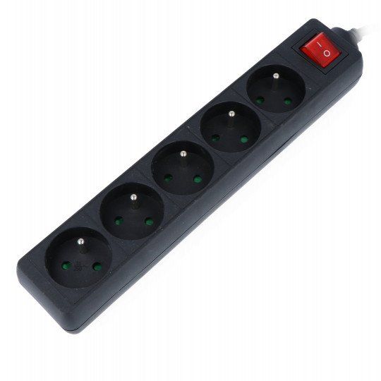 POWER STRIP ACAR F5 POWER 3M 5X 230V PL BLACK 16A