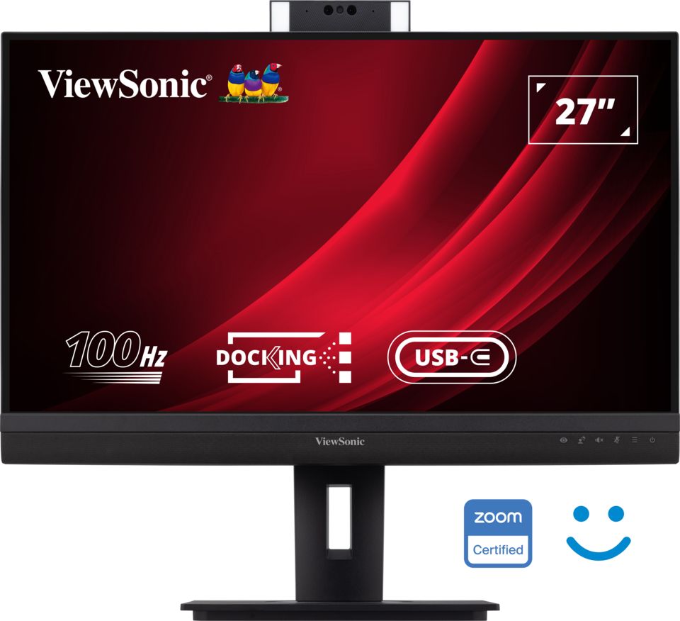 ViewSonic 27  VG2757V-2K HDMI 2xDP 5xUSB RJ45 Speakers 2x5W Camera