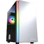 COUGAR | Purity RGB White | PC Case | Mini Tower / TG Front Panel with ARGB strip / 1 x ARGB Fan / 3mm TG Left Panel