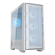 COUGAR | Uniface RGB White | PC Case | Mid Tower / Mesh Front Panel / 4 x 120mm ARGB Fans / TG Left Panel / White