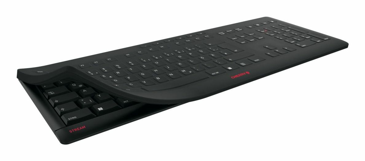 CHERRY STREAM PROTECT KEYBOARD/WIRELESS BLACK UK-ENGLISH