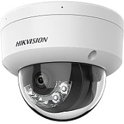 Camera de supraveghere IP Dome 2MP Smart Hybrid Light Hikvision DS-2CD1123G2-LIU(2.8MM), lentila fixa 2.8mm, iluminare min: Color: 0.005 Lux @ (F1.6, AGC ON),B/W: 0 Lux cu IR 30m, microfon incorporat, alarma la evenimente: motion detection, video tampering, scene change detection, face capture, line