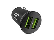 Green Cell GC CADM-GC-36AA - USB-Ladegeraet 36 W 2x USB-A schwarz Flashlight  GPS  Headphones  Mobile phone  Navigator  Other  Portable speaker  Power bank  Smartphone  Smartwatch  Tablet  Telephone  Universal Black Cigar lighter Fast charging Auto