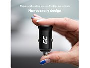 Green Cell GC CADM-GC-36AA - USB-Ladegeraet 36 W 2x USB-A schwarz Flashlight  GPS  Headphones  Mobile phone  Navigator  Other  Portable speaker  Power bank  Smartphone  Smartwatch  Tablet  Telephone  Universal Black Cigar lighter Fast charging Auto
