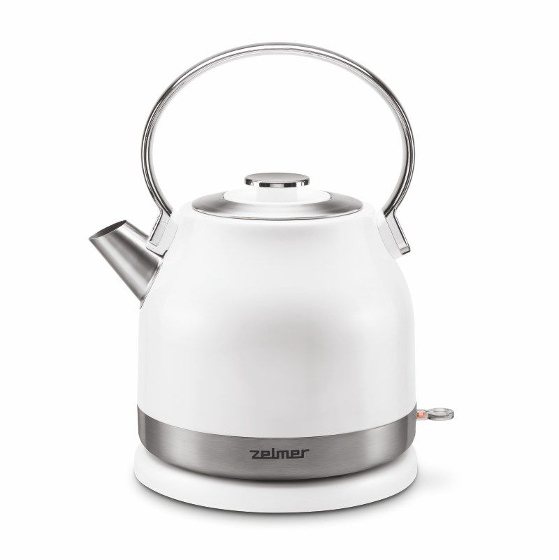 Zelmer ZCK7940 electric kettle 1.5 L 2200 W Stainless steel  White