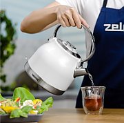 Zelmer ZCK7940 electric kettle 1.5 L 2200 W Stainless steel  White