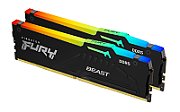 Memorie Kingston FURY Beast 32 GB DDR5 6000 MHz CL36, kit 2 x 16 GB, XMP 3.0, EXPO, Negru, RGB