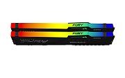 Memorie Kingston FURY Beast 32 GB DDR5 6000 MHz CL36, kit 2 x 16 GB, XMP 3.0, EXPO, Negru, RGB
