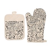 SET BUCATARIE 2 PIESE BEJ