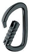 AMD triact lock carabiner black PETZL