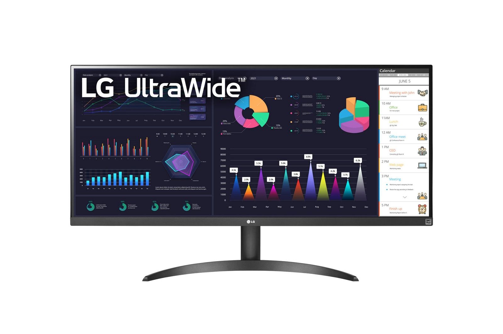 LG Electronics LG LCD 34WQ500-B 34  black