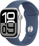 Apple Watch Series 10 silver aluminium  42mm 4G denim sport band Size S/M