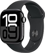 Apple Watch Series 10 jet black aluminium  42mm 4G black sport band Size S/M