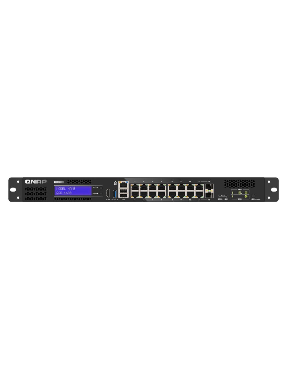 Qnap QNAP QGD-1600 Gestionate Gigabit Ethernet (10/100/1000) 1U Negru, Gri