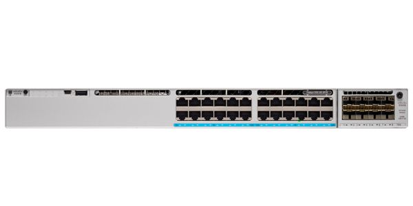 Switch Cisco C9300L-24UXG-4X-A, 24 porturi 16x 10/100/1000 Mbps, 8x 100/1000/2500/5000/10000 Mbps