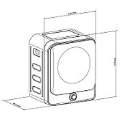 Electric Mini Tumble Dryer 3kg GB415