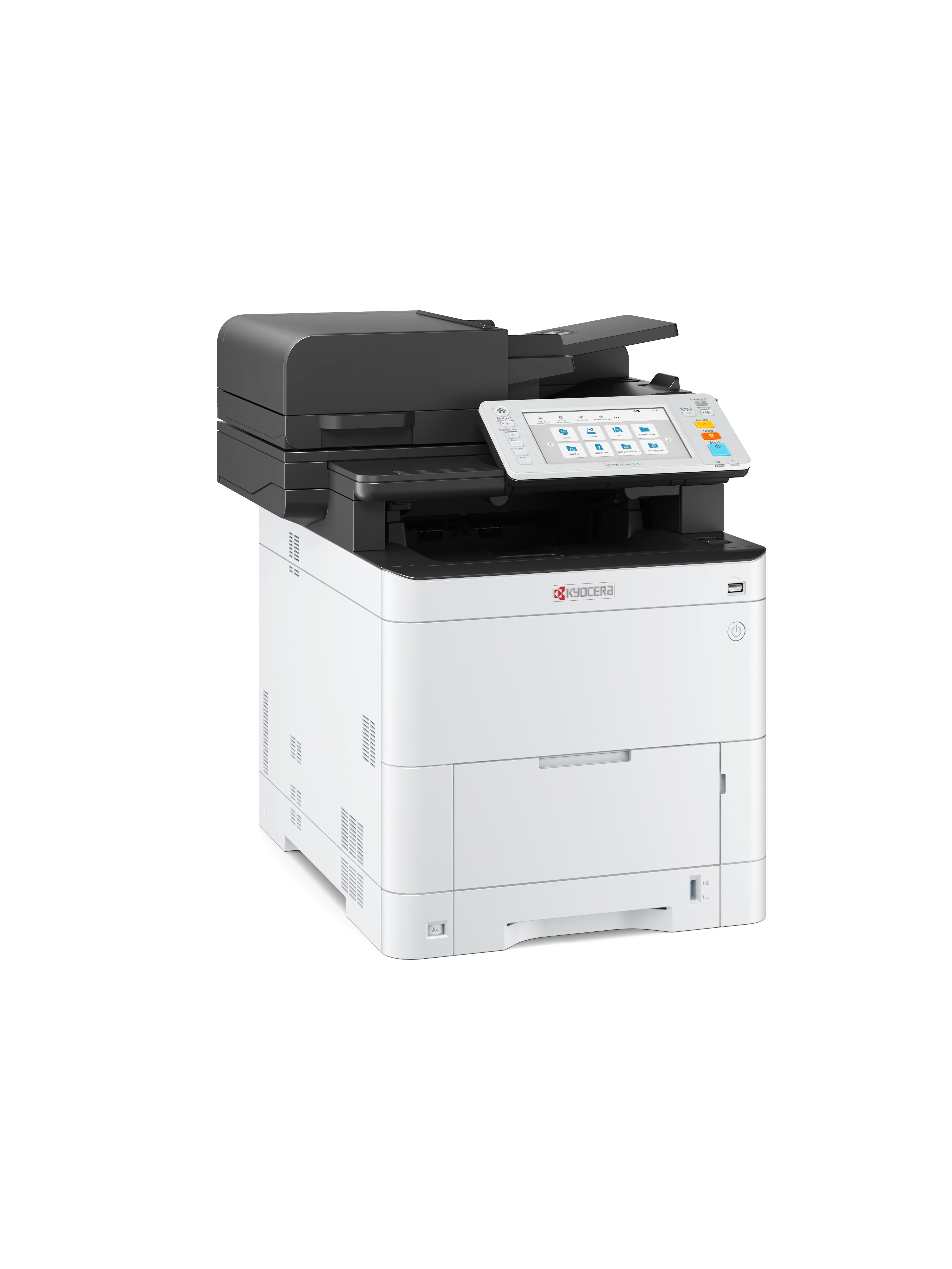 Imprimanta multifunctionala laser color Kyocera Ecosys ma4000cifx, A4, duplex, ADF, USB 2.0, Wi-Fi, 40 ppm negru, 40 ppm color