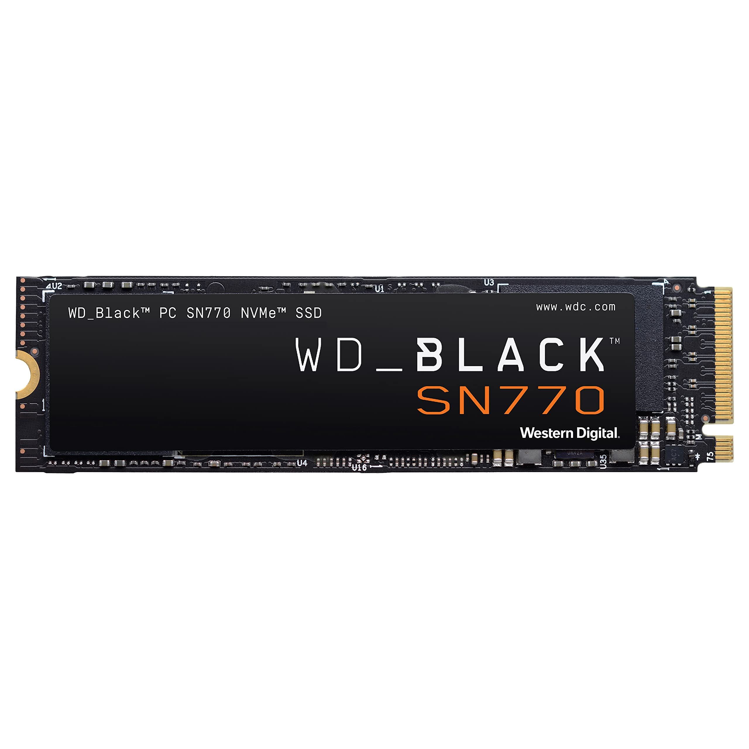 Western Digital WD Black SSD SN770 NVMe 1TB PCIe Gen4 16GT/s M.2 2280