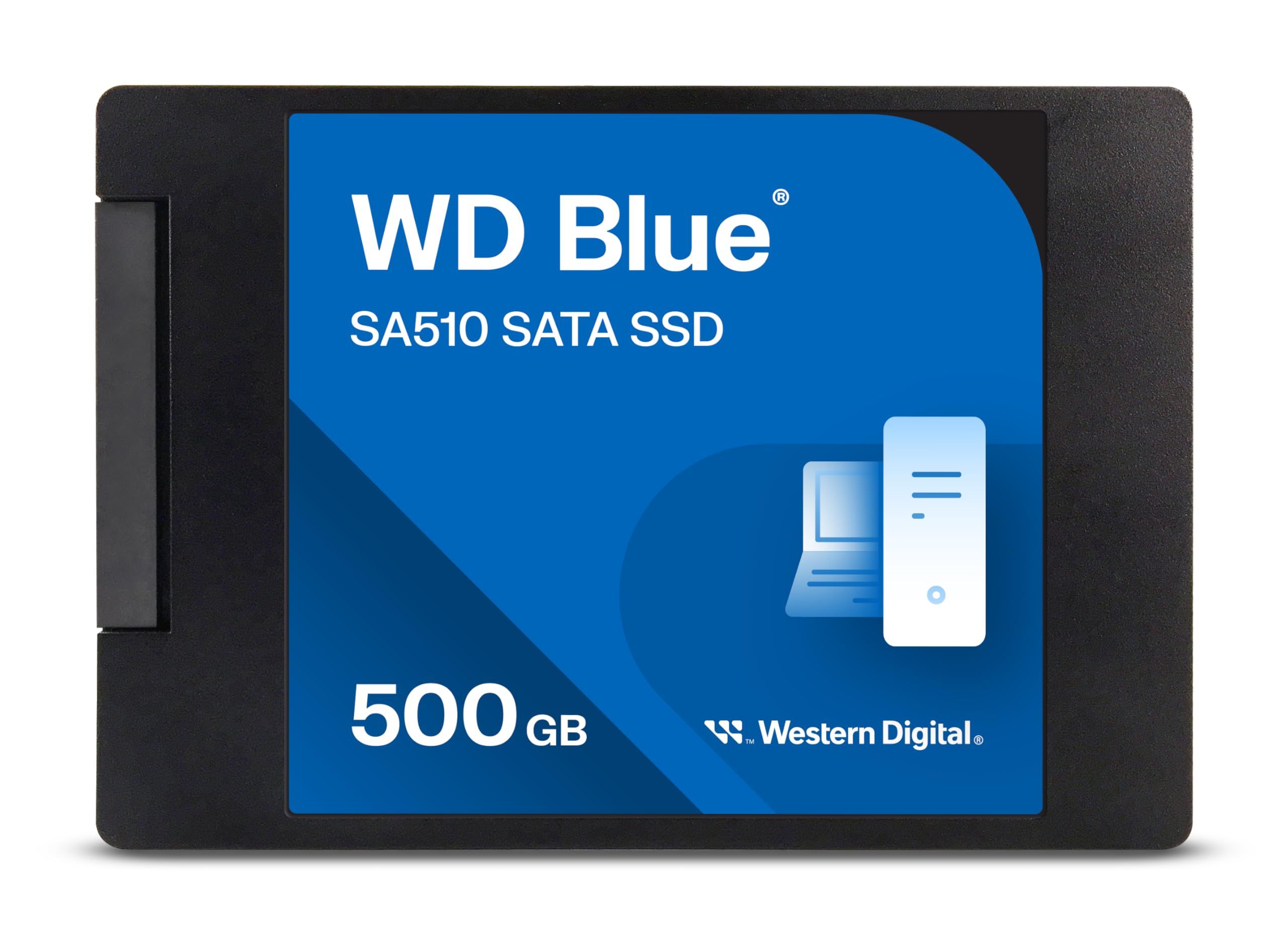 Western Digital WD Blue SA510 SSD 500GB SATA III 6Gb/s cased 2.5inch 7mm internal single-packed