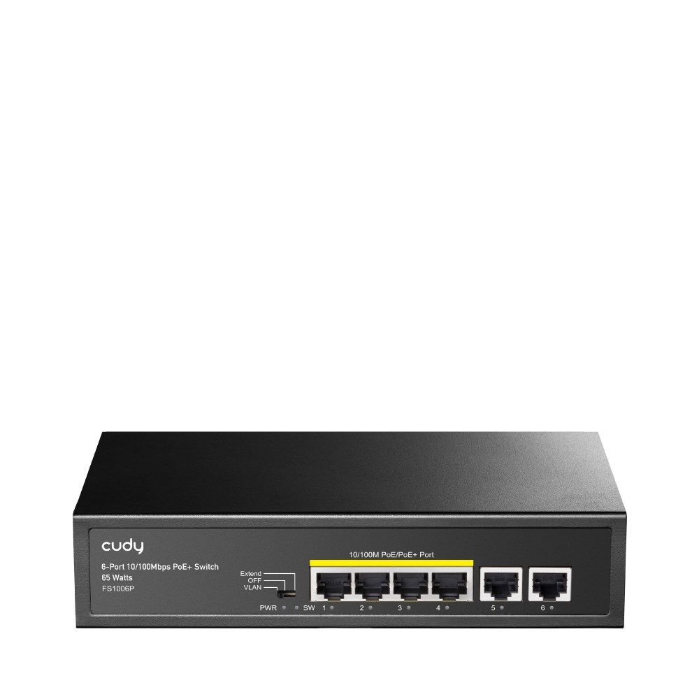 Cudy PoE+ Switch Cudy 60W 6-Port 10/100M
