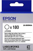 Epson Label Cartridge Die-cut Circle LK-8WBWAA Black/White D25mm (180 labels)
