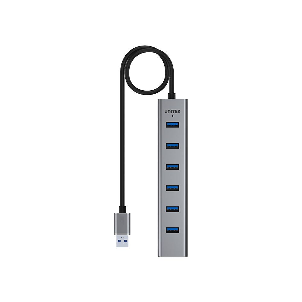 UNITEK Y-3090 interface hub USB 3.2 Gen 1 (3.1 Gen 1) Type-A 5000 Mbit/s Silver