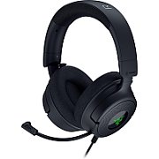 Casti gaming Razer Kraken V4 X, frecventa raspuns 20 Hz – 28 kHz, impendanta 32 Ω, driver customized Dynamic  40 mm Drivers, sensibilitate 96 dBSPL/mW at 1 kHz by HATS, frecventa microfon 100 Hz – 10 kHz, sensibilitate microfon -42 ± 3 dBV/Pa, 1 kHz, iluminare Razer Chroma™ RGB, 7.1 Surround Sound