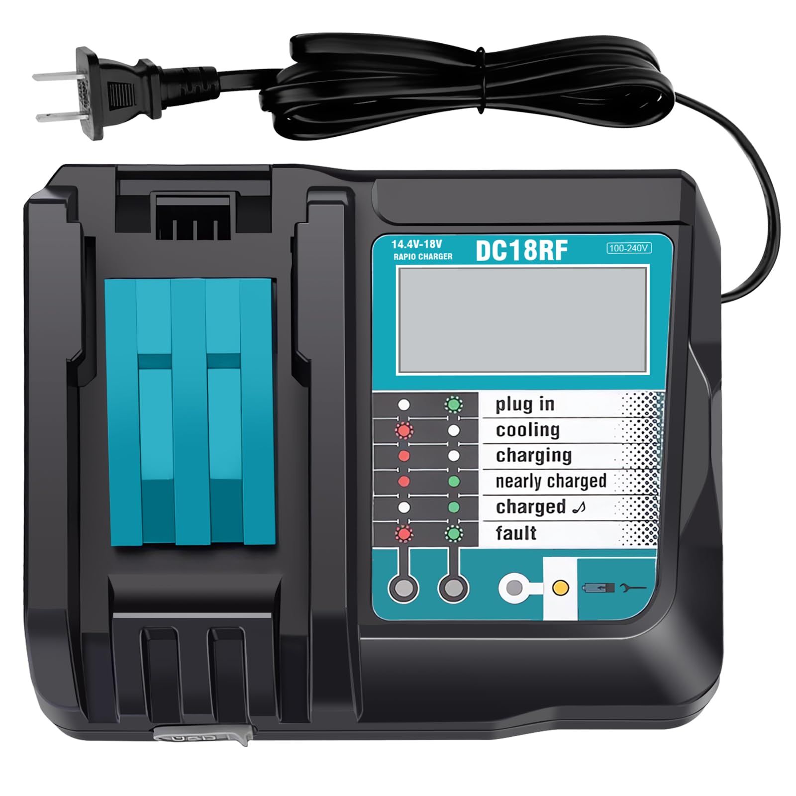 MAKITA DC18RD 14.4-18V 2-SOCKET CHARGER DA FAST