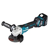 MAKITA. ANGLE GRINDER. 18V DGA517RTJ 125mm 2x5 0Ah REG. REV. BLDC PADDLE SWITCH