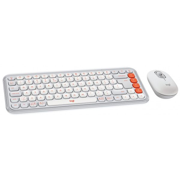 LOGITECH POP ICON COMBO - OFF WHITE - US INT'L - BT  - INTNL-973