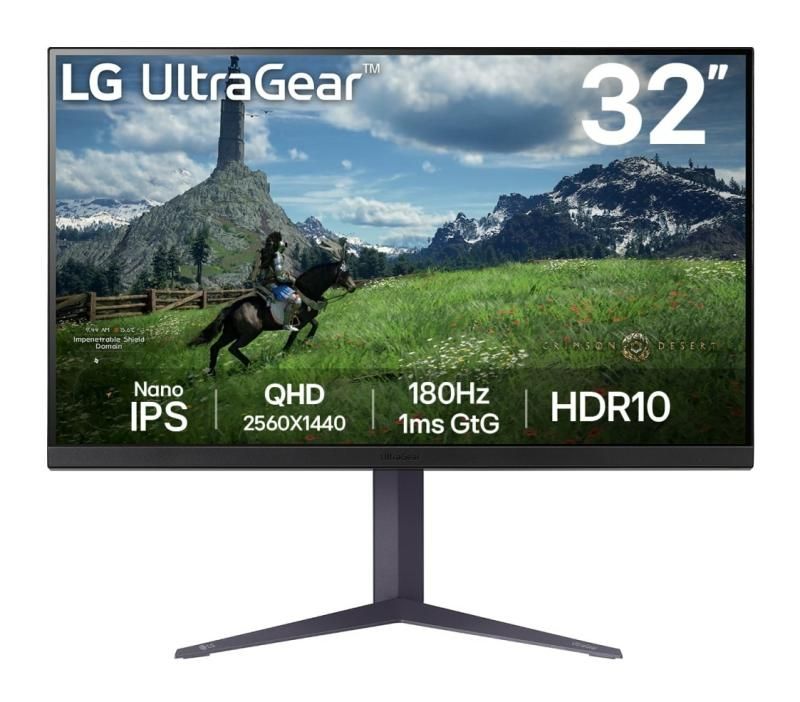 LG LG 32GS85Q-B | 32   | IPS | QHD | 16:9 | 180 Hz | 1 ms | 2560 x 1440 pixels | 350 cd/m2 | HDMI ports quantity 2