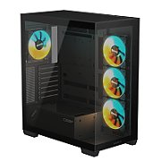 CASE MIDITOWER ATX W/O PSU/GB-C500P ST BLACK GIGABYTE
