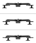 Neomounts TIS 24 -34  2TFT schwarz Max.11KG