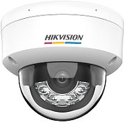 Camera de supraveghere IP Dome 2MP ColorVu with Smart Hybrid Light Hikvision DS-2CD1127G2H-LIU(4MM), lentila fixa: 4mm, iluminare min.: Color: 0.001 Lux @ (F1.0, AGC ON),B/W: 0 Lux cu IR: 30m, microfon incorporat, alarma la evenimente: Motion detection (support alarm triggering by specified target