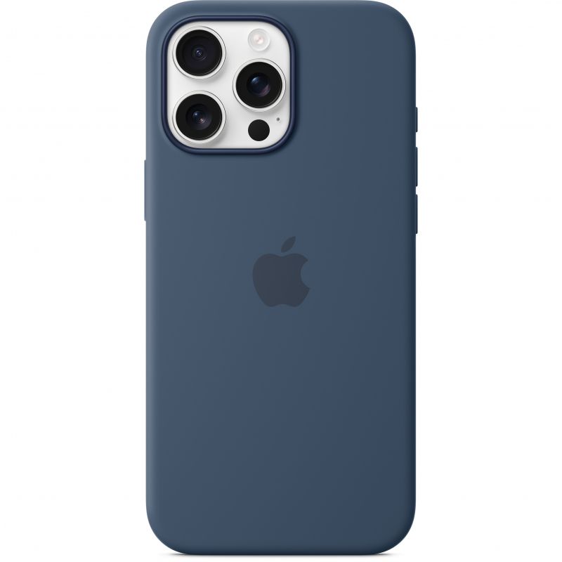 IPHONE 16 PRO MAX SILICONE CASE/WITH MAGSAFE - DENIM