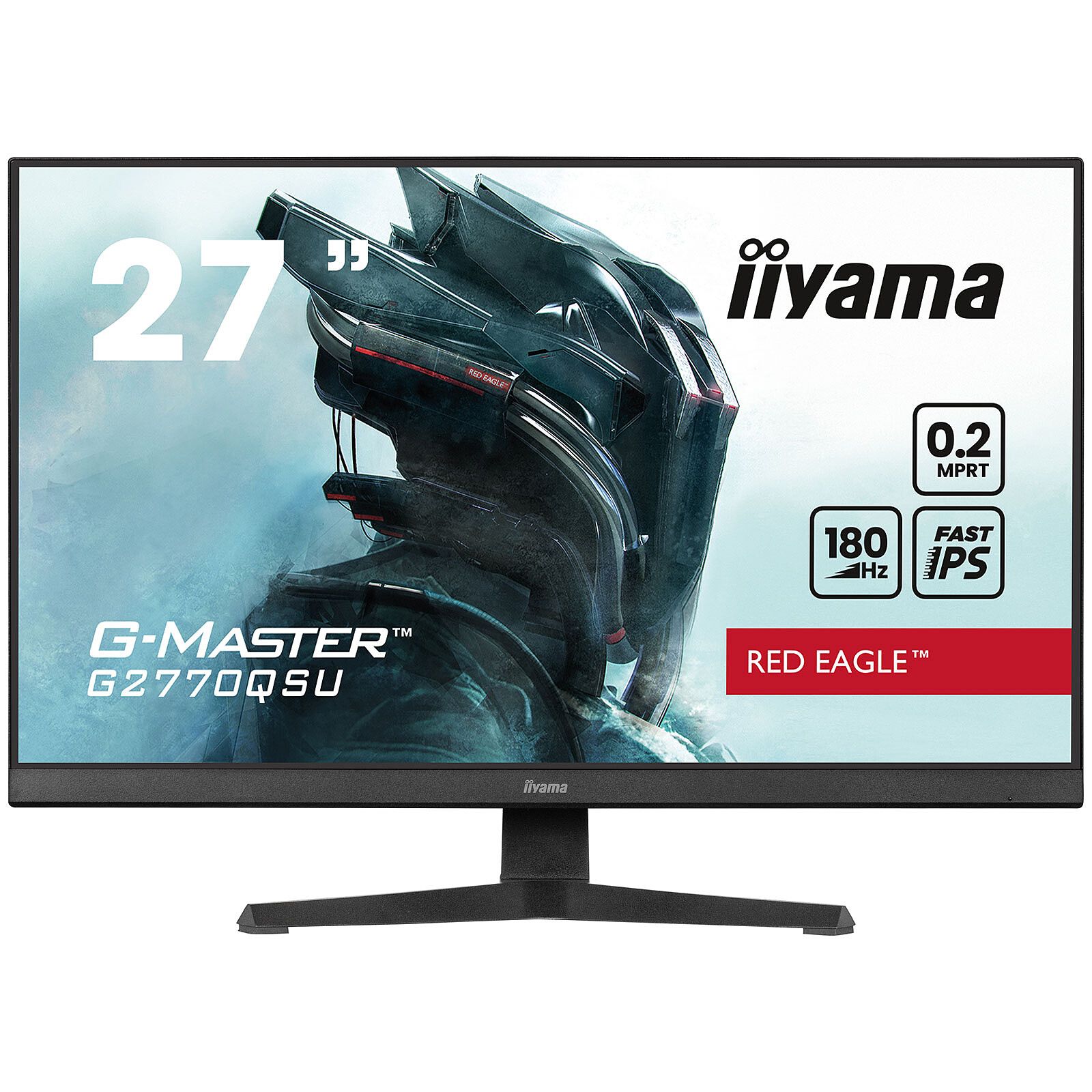 IIYAMA G2770QSU-B6 27IN QHD FAST IPS 1/IPS 2560X1440 180HZ 02MS 400CD/M