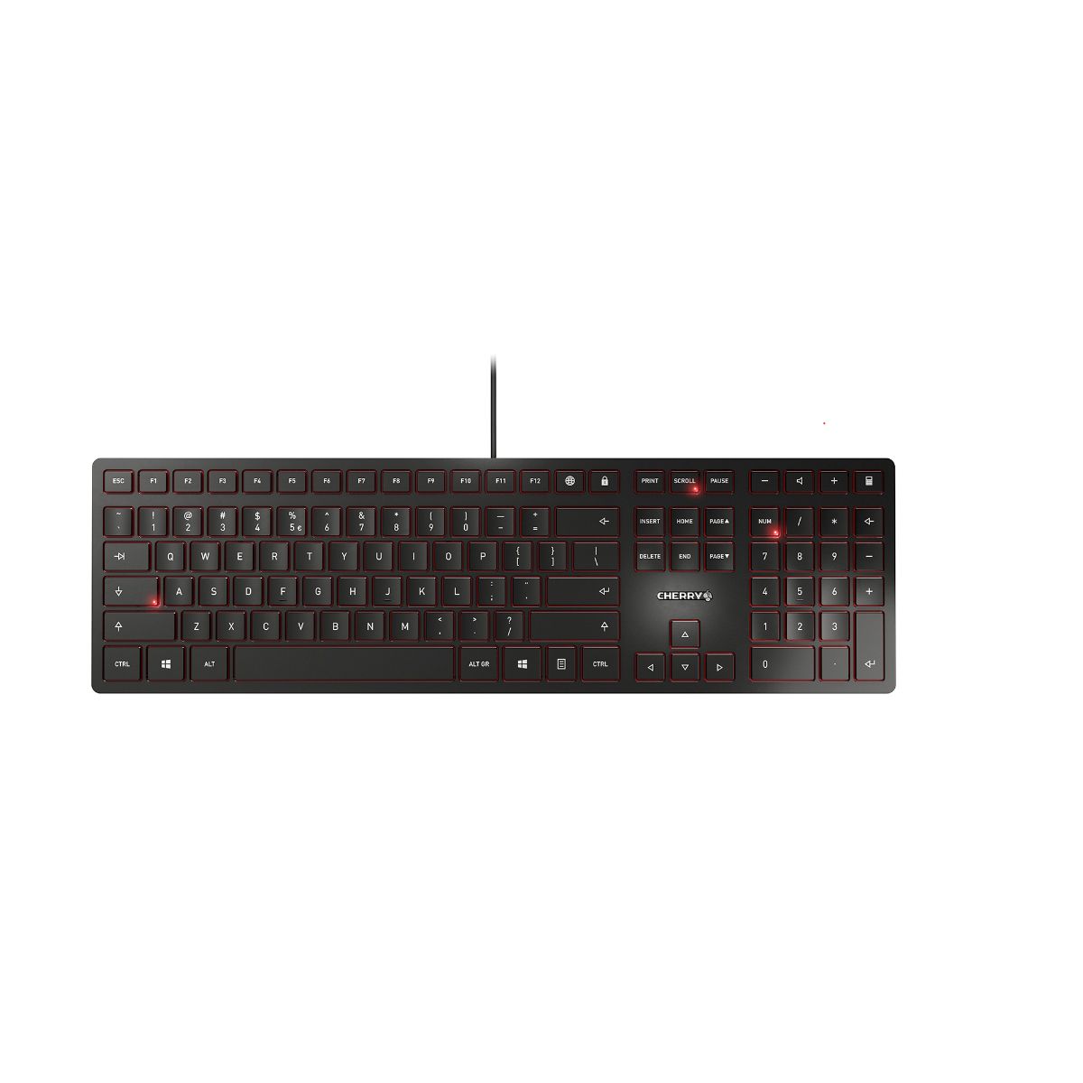 CHERRY KC 6000 SLIM BLACK/CORDED KEYBOARD USB FRENCH