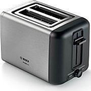 Bosch TAT3P420 toaster 2 slice(s) 970 W Black  Stainless steel