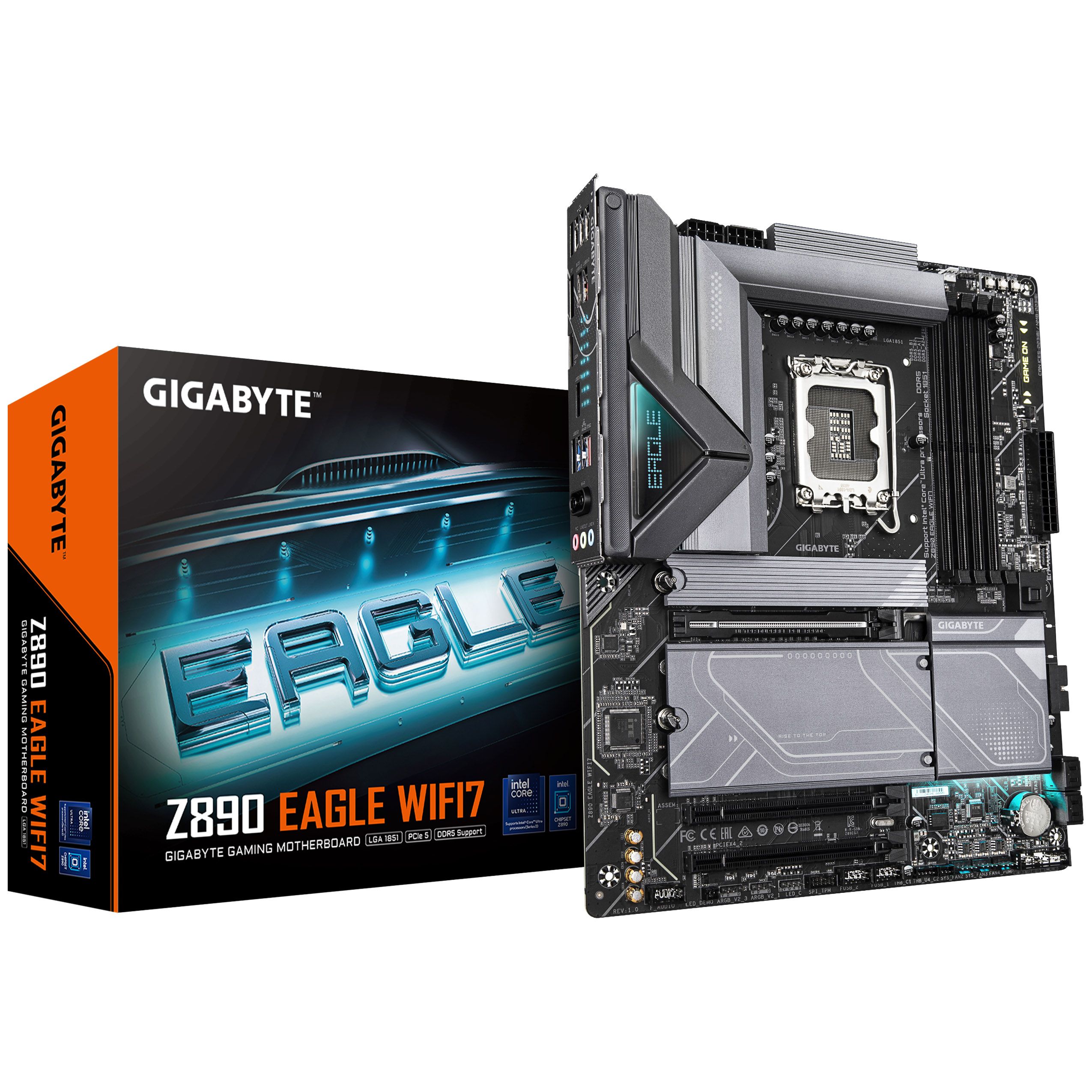 Z890 EAGLE, LGA1851, DDR5, ATX, Negru/Gri