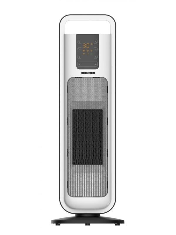 RADIATOR CERAMIC HEINNER HCH-L2000WH, PUTERE: 1300/2000W, DISPLAY LED, CONTROL TOUCH, TELECOMANDA, FUNCTIE ANTI-INGHET, FUNCTIE ECO,  FUNCTIE OPRIRE AUTOMATA, TEMPORIZATOR: 24H, FUNCTIE OSCILARE, PROTECTIE IN CAZ DE RASTURNARE, PROTECTIE SUPRA-INCALZIRE, MANER PENTRU MANEVRARE USOARA, CULOARE: ALBU