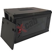 Cabinet metalic de perete 19”, tip rack wallmount, 9U 600x450 mm, Xcab Negru