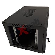 Cabinet metalic de perete 19”, tip rack wallmount, 12U 600x600 mm, Xcab M Negru