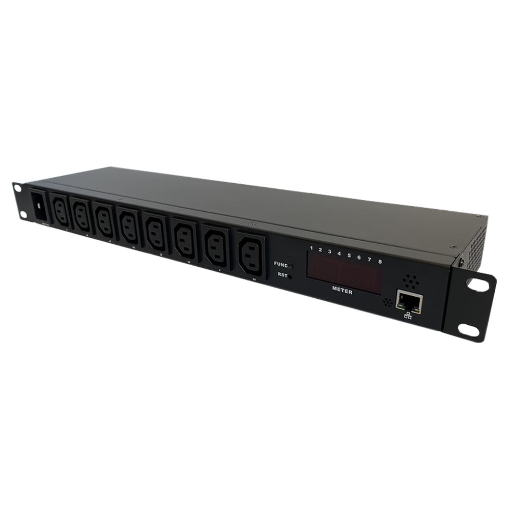 Priză de rack 19 inch, PDU Smart Management 1U, 8 posturi C13, Xcab