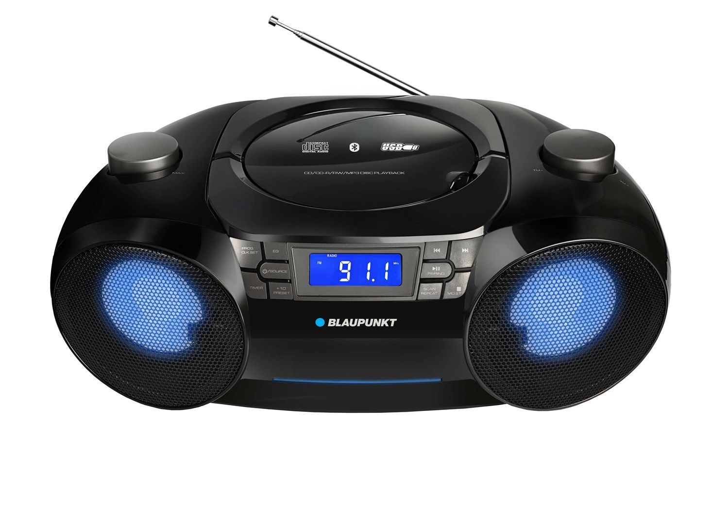 Blaupunkt BB31LED Digital 6 W Black Grey