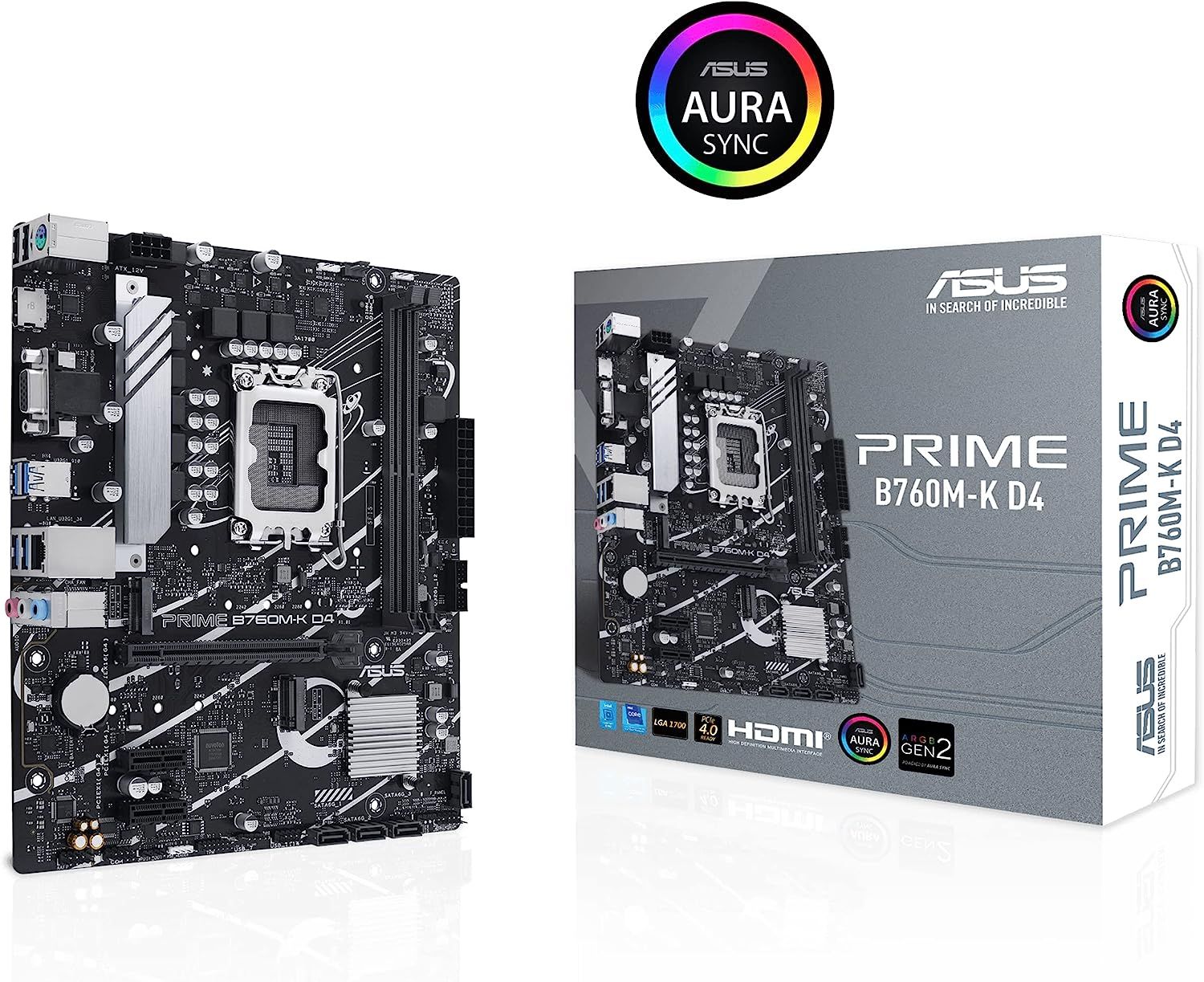 ASUS PRIME B760M-K D4 Intel B760 LGA 1700 micro ATX