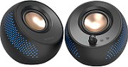 CREATIVE PEBBLE X USB-C 2.0 Speakers w/Bluetooth 5.3, RGB Lighting, Aux, black