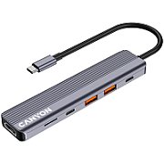 CANYON hub DS-17 6in1 4k USB-C Grey